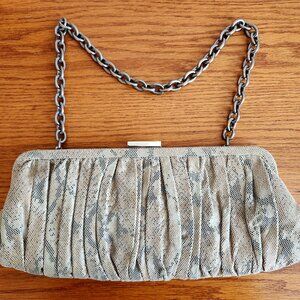 DANIER SMALL SNAKE SKIN IMITATION LEATHER CLUTCH HAND BAG.